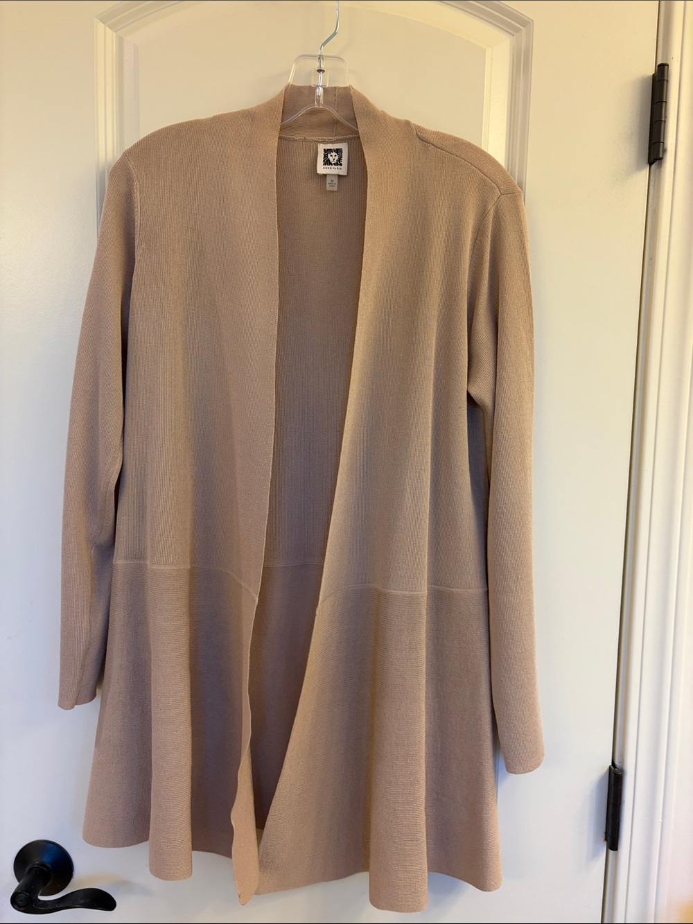 Anne Klein Open-Front Cardigan in Beige